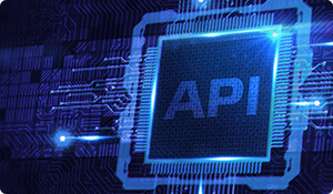 An API connecting different applications software in custom software development for improved business processes
